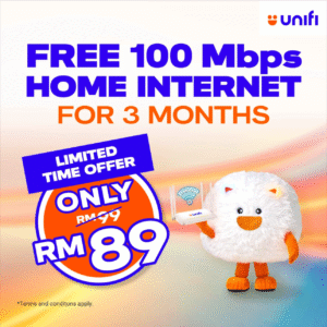 Unifi Home Fibre – FREE For 3 Months