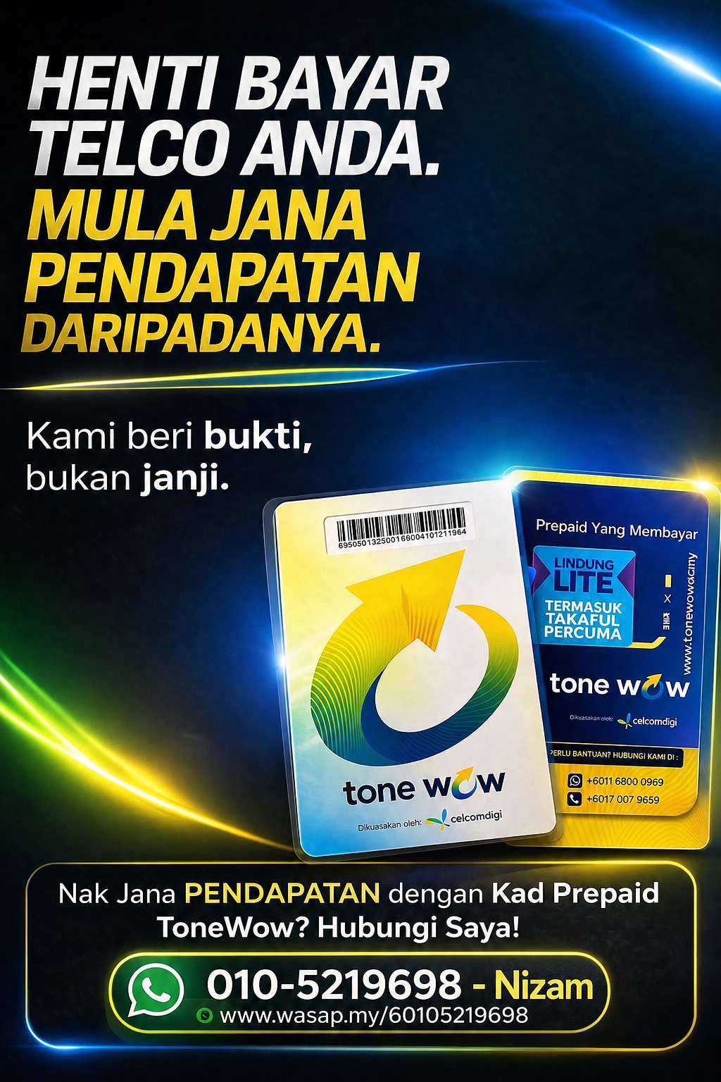 Pendapatan Pasif Tone Wow!