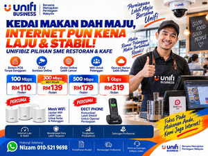 Unifi Business Fibre 300Mbps Hanya RM139 Sebulan!