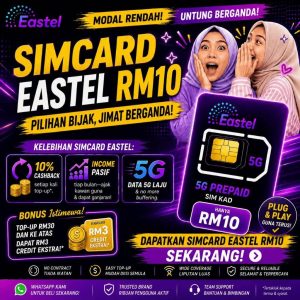 Simkad Eastel 5G Internet Laju!